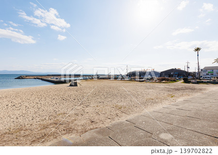 晴天の江井島海岸(兵庫県明石市) 晴天の江井島海岸(兵庫県明石市) 139702822