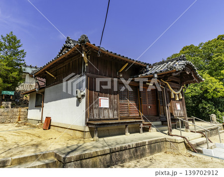 三門周辺　国神社　拝殿　岡山県岡山市 139702912