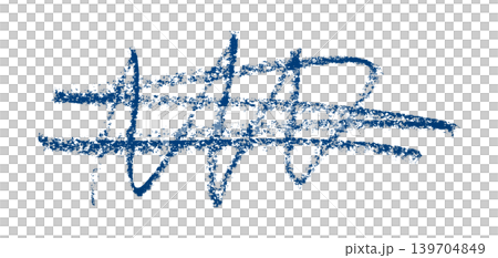 blue pencil strokes isolated on transparent background 139704849