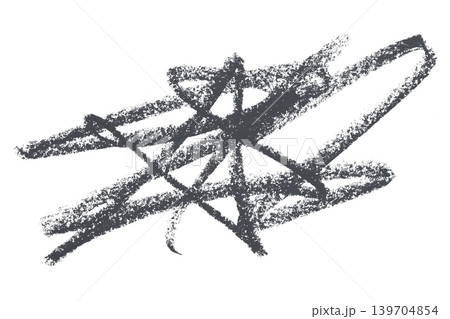 dark gray pencil strokes isolated on transparent background 139704854