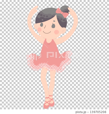 キッズバレリーナイラスト 139705208