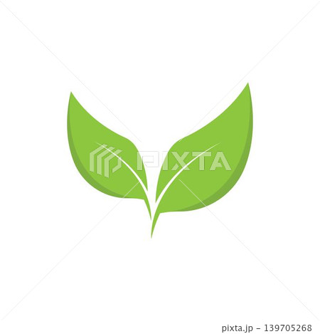 green leaf ecology nature element vector icon 139705268