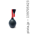 black rubber pear enema for dusting  equipment isolated on white background 139705423