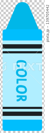 Cute blue crayon for back to school and creative art craft Cute blue crayon for back to school and creative art craft 139705442