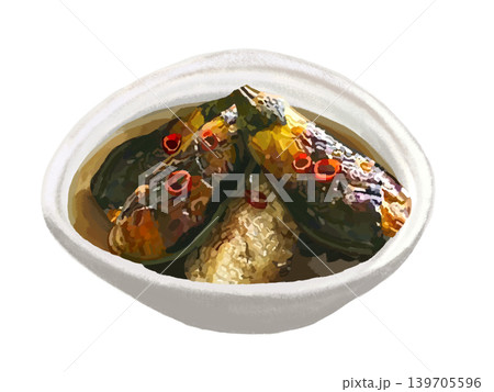 茄子の煮浸し(鷹の爪付き) 茄子の煮浸し(鷹の爪付き) 139705596