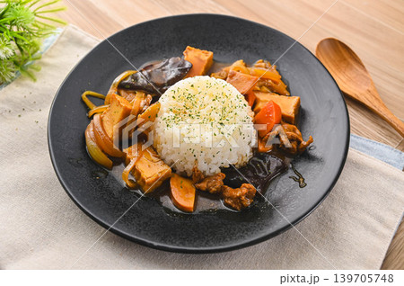 手作り和風カレーライス 手作り和風カレーライス 139705748