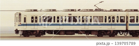 小田急電鉄通勤型9000形9407編成の先頭車スリット写真 139705789