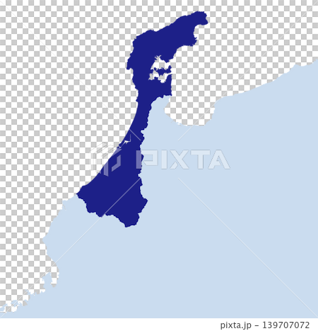Vector illustration map of Japan: Ishikawa prefecture map Vector illustration map of Japan: Ishikawa prefecture map 139707072