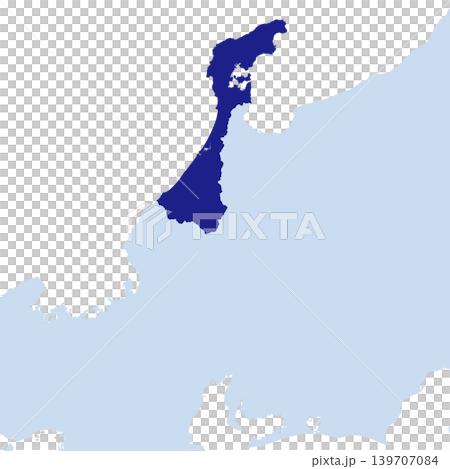 日本向量插圖地圖:石川縣地圖 日本向量插圖地圖:石川縣地圖 139707084