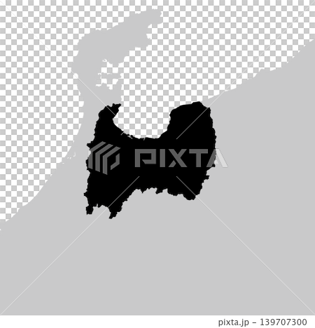Vector illustration map of Japan: Toyama prefecture map Vector illustration map of Japan: Toyama prefecture map 139707300