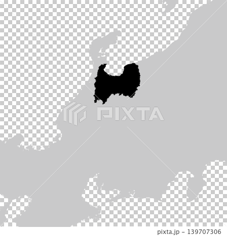 日本のベクターイラスト地図素材:富山県全体地図 日本のベクターイラスト地図素材:富山県全体地図 139707306