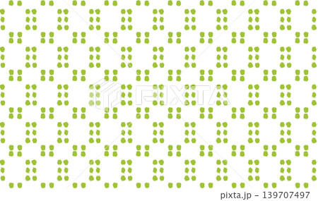 手描き和柄ドットパターン〈黄緑〉春の抹茶イメージ背景 139707497