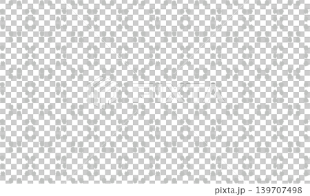 手描き和柄ドットパターン〈ライトグレー〉名刺・包装紙背景 139707498