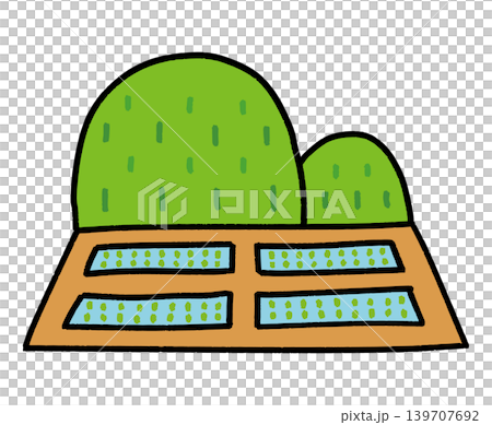 Rice fields and mountains 139707692