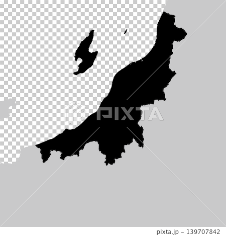 日本新潟縣地圖向量插畫素材 日本新潟縣地圖向量插畫素材 139707842