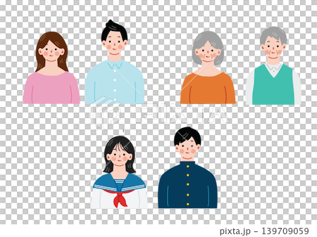 三世代家族のイラスト 三世代家族のイラスト 139709059