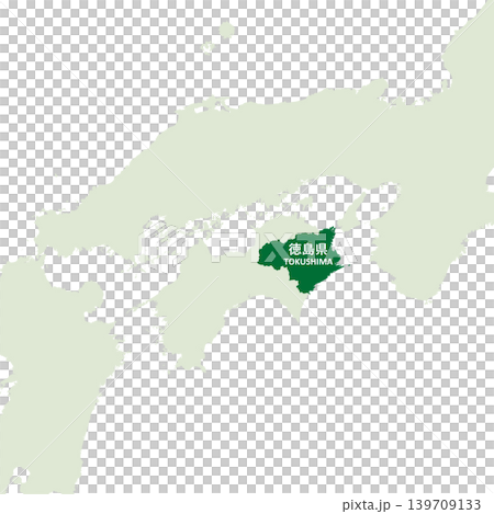 日本向量插圖地圖素材:德島縣地圖 日本向量插圖地圖素材:德島縣地圖 139709133