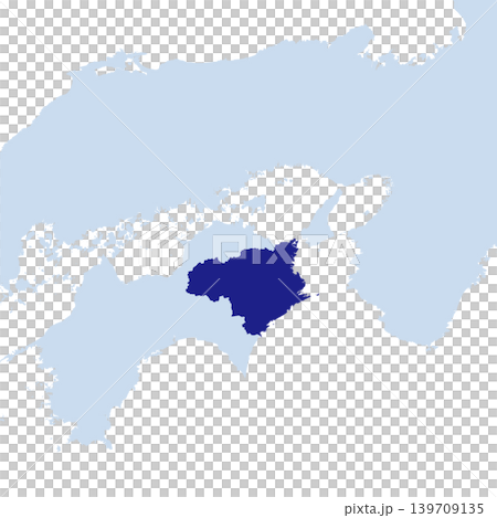 Vector illustration map material for Japan: Map of Tokushima Prefecture Vector illustration map material for Japan: Map of Tokushima Prefecture 139709135