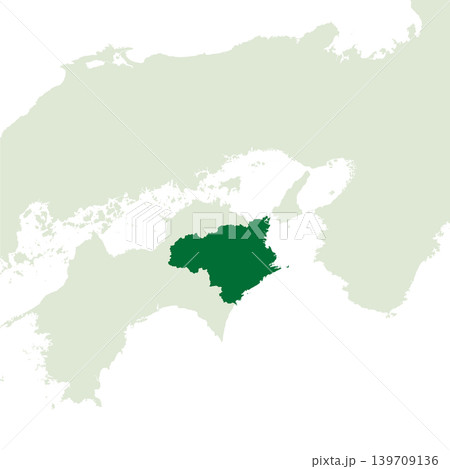 日本のベクターイラスト地図素材：徳島県全体地図 139709136