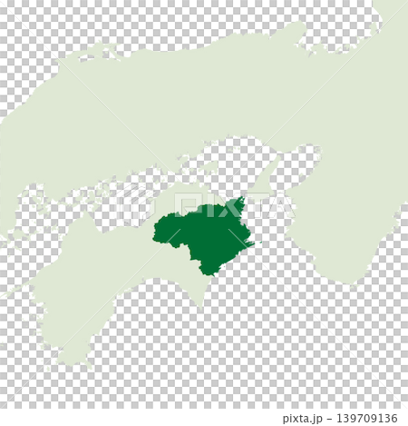 Vector illustration map material for Japan: Map of Tokushima Prefecture Vector illustration map material for Japan: Map of Tokushima Prefecture 139709136