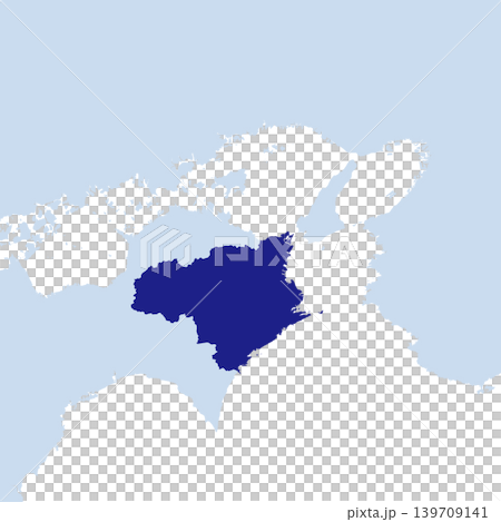 Vector illustration map material for Japan: Map of Tokushima Prefecture Vector illustration map material for Japan: Map of Tokushima Prefecture 139709141