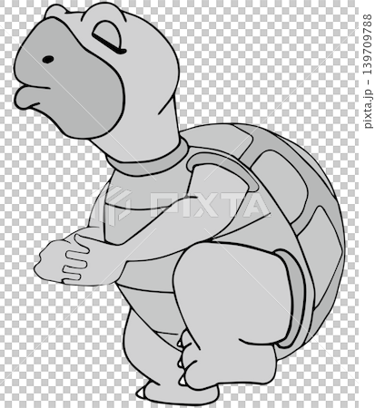 手書き動物イラスト☆カメさん 手書き動物イラスト☆カメさん 139709788