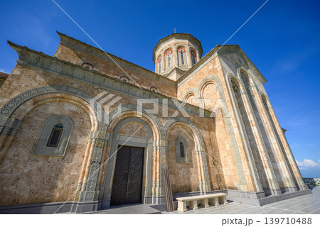 Monastery of St. Nino at Bodbe, Georgian Orthodox Christian pilgrimage site in Sighnaghi, Kakheti region of Georgia Monastery of St. Nino at Bodbe, Georgian Orthodox Christian pilgrimage site in Sighnaghi, Kakheti region of Georgia 139710488