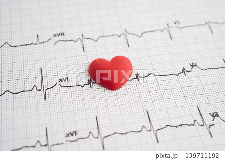 Electrocardiogram ECG, heart wave, heart attack, cardiogram report. Electrocardiogram ECG, heart wave, heart attack, cardiogram report. 139711192
