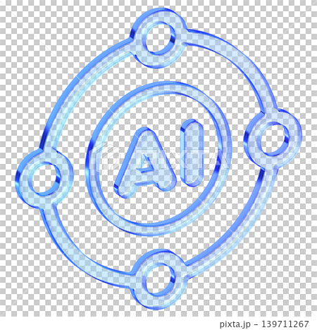 Blue glassmorphism AI orbit icon for central intelligence and systemic processing, Minimalist translucent blue core symbol with glossy gradient for futuristic tech ecosystem Blue glassmorphism AI orbit icon for central intelligence and systemic processing, Minimalist translucent blue core symbol with glossy gradient for futuristic tech ecosystem 139711267