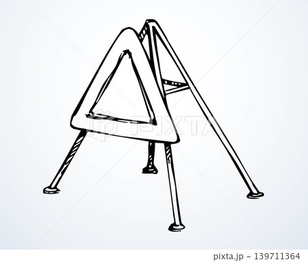 Vector drawing. Restricted road sign 139711364