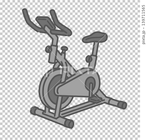 Illustration of a fitness bike (exercise bike) Illustration of a fitness bike (exercise bike) 139711565