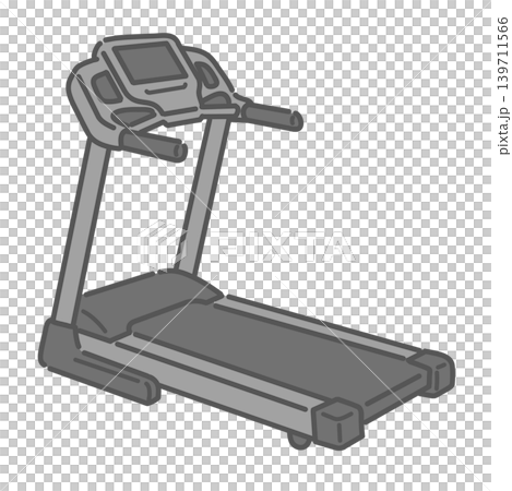 トレッドミル(ランニングマシン)のイラスト トレッドミル(ランニングマシン)のイラスト 139711566