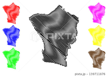 Erongo Region (Regions of Namibia, Republic of Namibia) map vector illustration, scribble sketch Erongo map 139711876