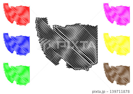 Karas Region (Regions of Namibia, Republic of Namibia) map vector illustration, scribble sketch Karas map 139711878