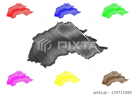 Jablanica District (Republic of Serbia, Districts in Southern and Eastern Serbia) map vector illustration, scribble sketch Jablanica map 139711989