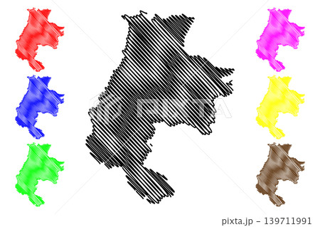 Macva District (Republic of Serbia, Districts in Sumadija and Western Serbia) map vector illustration, scribble sketch Macva map Macva District (Republic of Serbia, Districts in Sumadija and Western Serbia) map vector illustration, scribble sketch Macva map 139711991