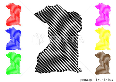 Penal Debe region (Regional corporations and municipalities, Republic of Trinidad and Tobago) map vector illustration, scribble sketch Penal Debe map Penal Debe region (Regional corporations and municipalities, Republic of Trinidad and Tobago) map vector illustration, scribble sketch Penal Debe map 139712103