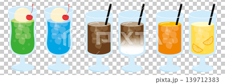 レトロ喫茶ドリンクセット レトロ喫茶ドリンクセット 139712383