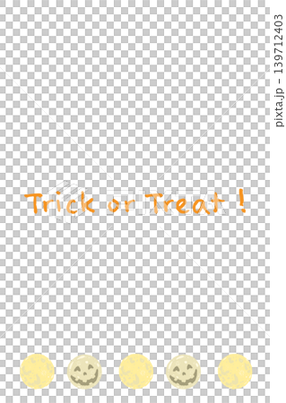 Vertical message card templates for various months - hand-drawn Trick or Treat! Vertical message card templates for various months - hand-drawn Trick or Treat! 139712403