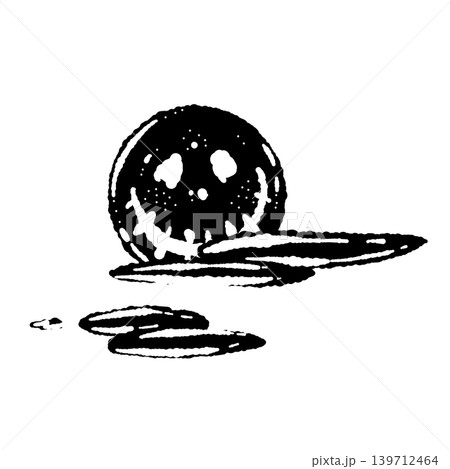 Smiling Spooky Full Moon and Clouds Monochrome Smiling Spooky Full Moon and Clouds Monochrome 139712464