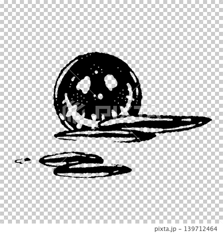 Smiling Spooky Full Moon and Clouds Monochrome Smiling Spooky Full Moon and Clouds Monochrome 139712464