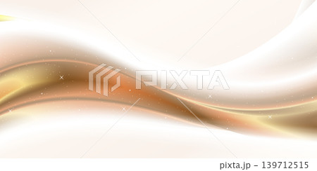 Elegant golden waves glowing with soft sparkles Elegant golden waves glowing with soft sparkles 139712515