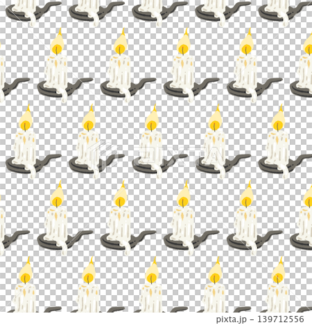 Seamless pattern background of an antique candlestick with a handle. Seamless pattern background of an antique candlestick with a handle. 139712556