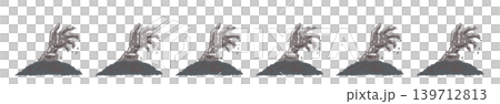 A decorative border illustration of a zombie hand crawling out of the ground. A decorative border illustration of a zombie hand crawling out of the ground. 139712813