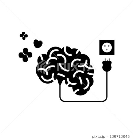Brain charging design, increase mental health energy to be better, plus effect and love Brain charging design, increase mental health energy to be better, plus effect and love 139713046