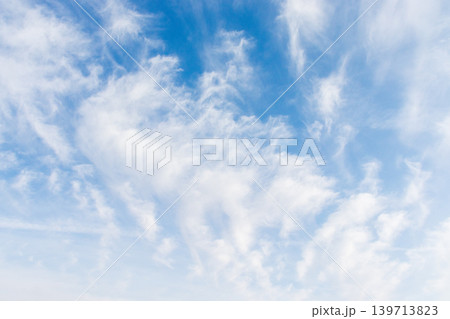すじ雲の爽やかな空 139713823