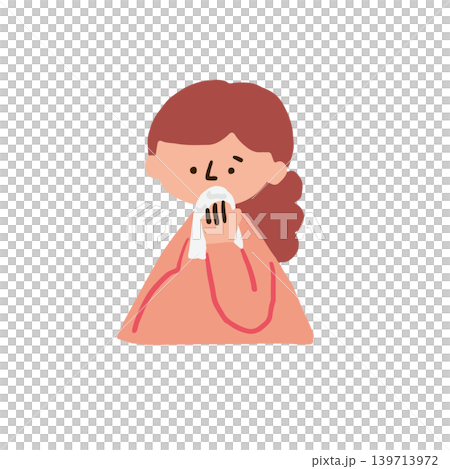 よだれつわりのママのイラスト よだれつわりのママのイラスト 139713972
