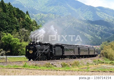 SLやまぐち号　JR山口線　撮影名所　徳佐Sカーブを驀進 139714154