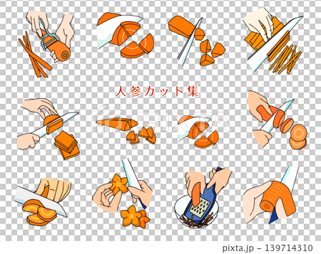胡蘿蔔切割說明圖解 胡蘿蔔切割說明圖解 139714310