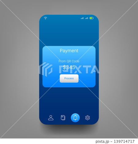 Modern Mobile Payment Notification User Interface Design Modern Mobile Payment Notification User Interface Design 139714717